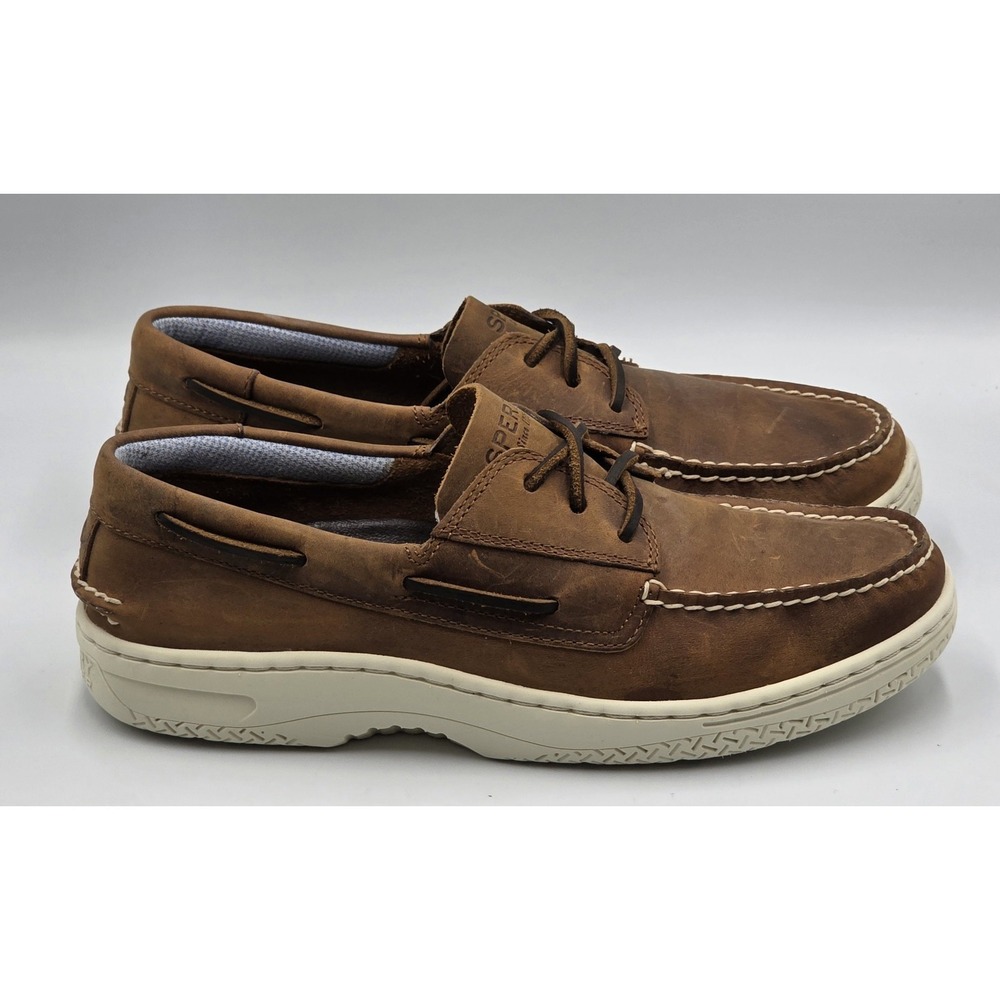 Sperry Gold Cup Men's 9.5M Tan Plushwave 2.0 Boat Shoes – Authentic Leather - Picture 4 of 12